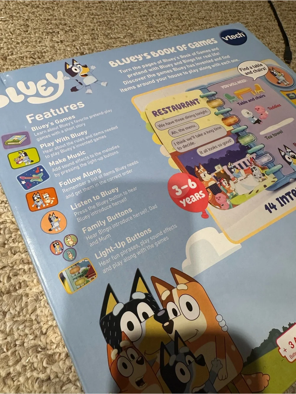 VTech Bluey’s Book of Games - Interactive Kids Activity Book